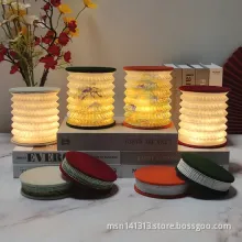 Stylish Night Light with Folding Book Design